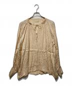 ne quittez pasヌキテパ）の古着「レーヨンブラウス」｜ベージュ