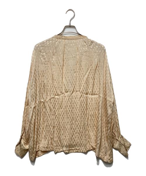 ne quittez pas（ヌキテパ）ne quittez pas (ヌキテパ) レーヨンブラウス ベージュ サイズ:-の古着・服飾アイテム