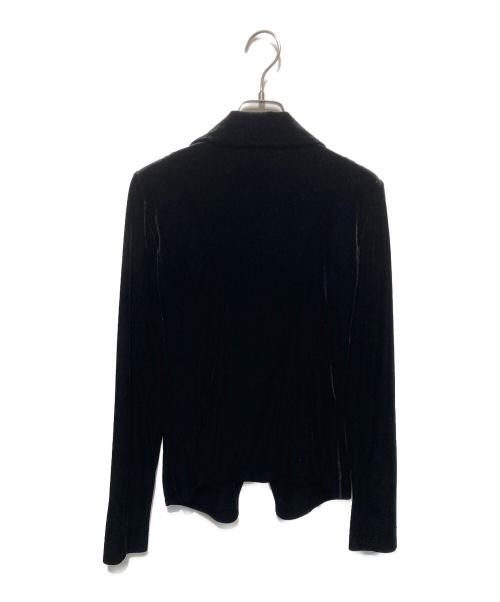 EMPORIO ARMANI（エンポリオ アルマーニ）EMPORIO ARMANI (エンポリオ アルマーニ) ベロアジャケット ブラック サイズ:44の古着・服飾アイテム