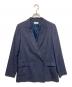 PLST（プラステ）の古着「トリアセブレンドオックスダブルジャケット」｜ネイビー