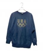 Championチャンピオン）の古着「90’Sリバースウィーブスウェット」｜ネイビー