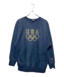 Champion（チャンピオン）の古着「90’Sリバースウィーブスウェット」｜ネイビー