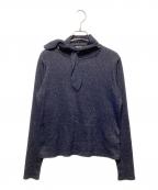 STEVEN ALANスティーブンアラン）の古着「ラメ タイモチーフ プルオーバー」｜ネイビー