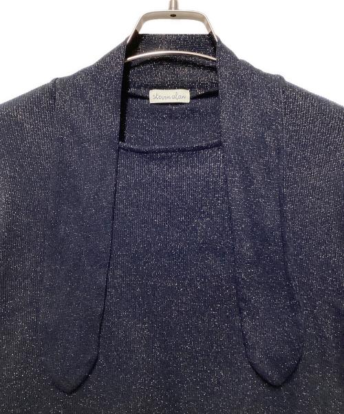 STEVEN ALAN（スティーブンアラン）STEVEN ALAN (スティーブンアラン) ラメ タイモチーフ プルオーバー ネイビー サイズ:不明の古着・服飾アイテム