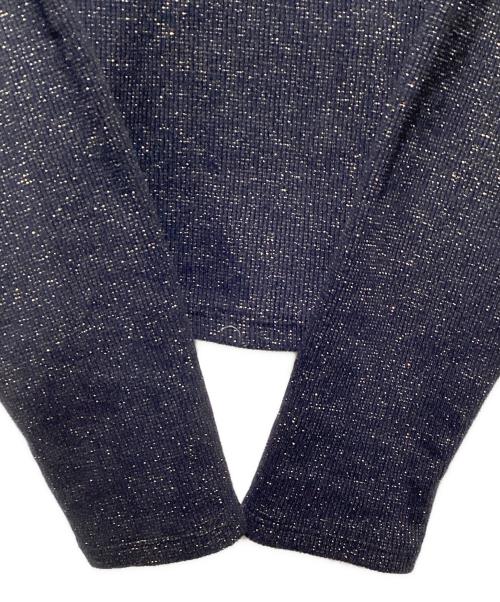 STEVEN ALAN（スティーブンアラン）STEVEN ALAN (スティーブンアラン) ラメ タイモチーフ プルオーバー ネイビー サイズ:不明の古着・服飾アイテム