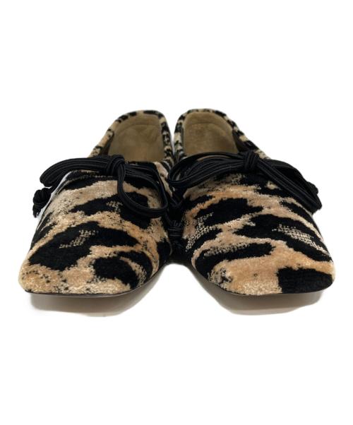 Pippichic（ピッピシック）Pippichic (ピッピシック) レオパードパンプス ブラック×ベージュ サイズ:37 1/2の古着・服飾アイテム