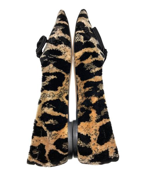 Pippichic（ピッピシック）Pippichic (ピッピシック) レオパードパンプス ブラック×ベージュ サイズ:37 1/2の古着・服飾アイテム