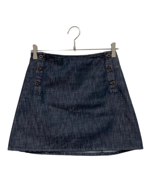 MIU MIU（ミュウミュウ）MIU MIU (ミュウミュウ) デニムミニスカート インディゴ サイズ:26の古着・服飾アイテム