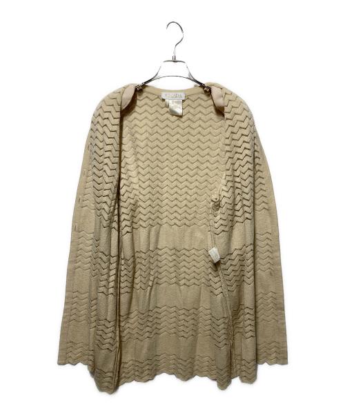 ESCADA（エスカーダ）ESCADA (エスカーダ) 金釦ロングカーディガン ベージュ サイズ:44の古着・服飾アイテム