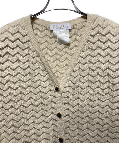 ESCADA（エスカーダ）ESCADA (エスカーダ) 金釦ロングカーディガン ベージュ サイズ:44の古着・服飾アイテム