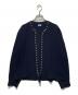 KUMIKYOKU（クミキョク）の古着「AMOSSAパール カーディガン」｜ネイビー