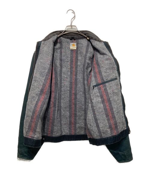 CarHartt（カーハート）CarHartt (カーハート) デトロイトジャケット ブラック(グリーン) サイズ:46tallの古着・服飾アイテム