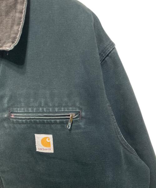 CarHartt（カーハート）CarHartt (カーハート) デトロイトジャケット ブラック(グリーン) サイズ:46tallの古着・服飾アイテム