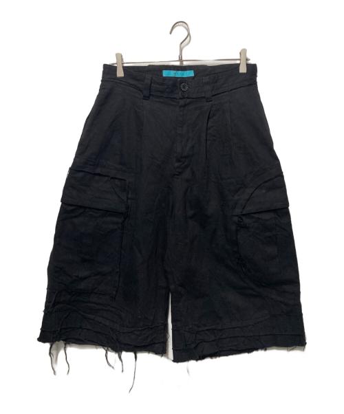 MUZE TURQUOISE LABEL（ミューズ ターコイズ レーベル）MUZE TURQUOISE LABEL (ミューズ ターコイズ レーベル) デニムショーツカーゴ ブラック サイズ:1の古着・服飾アイテム