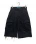MUZE TURQUOISE LABEL（ミューズ ターコイズ レーベル）の古着「デニムショーツカーゴ」｜ブラック