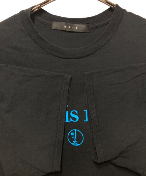 MUZE TURQUOISE LABEL（ミューズ ターコイズ レーベル）MUZE TURQUOISE LABEL (ミューズ ターコイズ レーベル) レスイズモア Tシャツ ブラック サイズ:2の古着・服飾アイテム