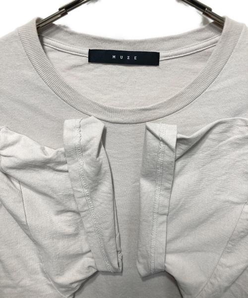 MUZE TURQUOISE LABEL（ミューズ ターコイズ レーベル）MUZE TURQUOISE LABEL (ミューズ ターコイズ レーベル) プリントTシャツ ライトピンク サイズ:2の古着・服飾アイテム