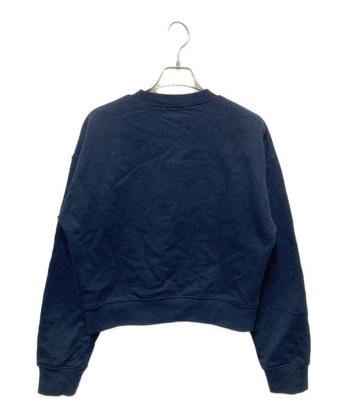 MARITHE+FRANCOIS GIRBAUD（マリテフランソワジルボー）MARITHE+FRANCOIS GIRBAUD (マリテフランソワジルボー) CLASSIC LOGO CROP SWEATSHIRT ブラック サイズ:Ｍの古着・服飾アイテム