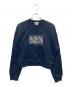 MARITHE+FRANCOIS GIRBAUD（マリテフランソワジルボー）の古着「CLASSIC LOGO CROP SWEATSHIRT」｜ブラック