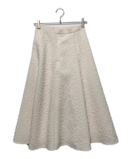 martinique（マルティニーク）martinique (マルティニーク) ジャガードスカート アイボリー サイズ:1の古着・服飾アイテム