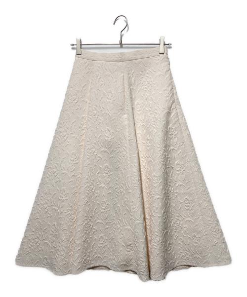martinique（マルティニーク）martinique (マルティニーク) ジャガードスカート アイボリー サイズ:1の古着・服飾アイテム
