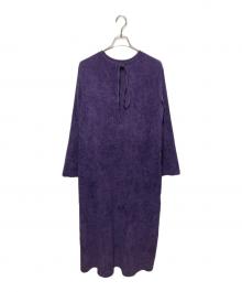 CITYSHOP（シティショップ）の古着「VELVETEEN KAFTAN DRESS」｜パープル