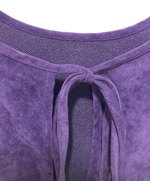 CITYSHOP（シティショップ）CITYSHOP (シティショップ) VELVETEEN KAFTAN DRESS パープル サイズ:38の古着・服飾アイテム