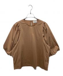 ADAWAS（アダワス）の古着「プレーティングジャージー バルーンスリーブTシャツ」｜ベージュ