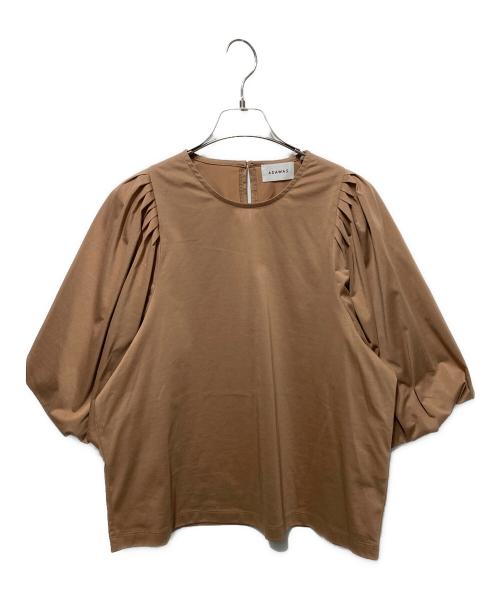 ADAWAS（アダワス）ADAWAS (アダワス) プレーティングジャージー バルーンスリーブTシャツ ベージュ サイズ:freeの古着・服飾アイテム