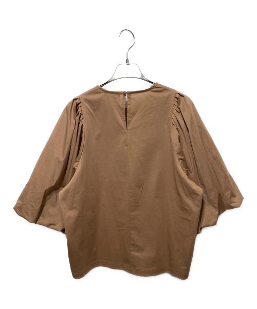 ADAWAS（アダワス）ADAWAS (アダワス) プレーティングジャージー バルーンスリーブTシャツ ベージュ サイズ:freeの古着・服飾アイテム