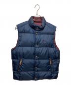 POLO RALPH LAURENポロ・ラルフローレン）の古着「リバーシブルダウンベスト」｜ネイビー×ボルドー