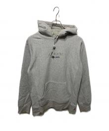 SUPREME（シュプリーム）の古着「Chrome Classic Logo Hooded Sweatshirt」｜グレー