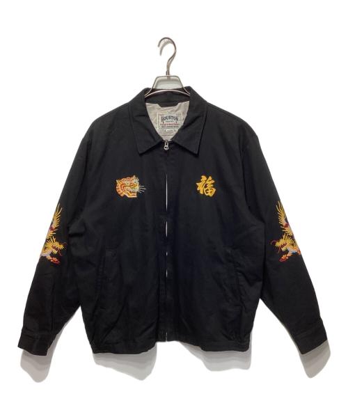 HOUSTON（ヒューストン）HOUSTON (ヒューストン) VIETNAM JACKET (TIGER) ブラック サイズ:XXLの古着・服飾アイテム