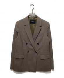 green label relaxing（グリーンレーベルリラクシング）の古着「ダブルジャケット」｜ブラウン