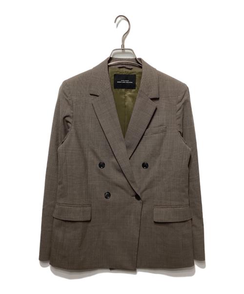 green label relaxing（グリーンレーベルリラクシング）green label relaxing (グリーンレーベルリラクシング) ダブルジャケット ブラウン サイズ:36の古着・服飾アイテム