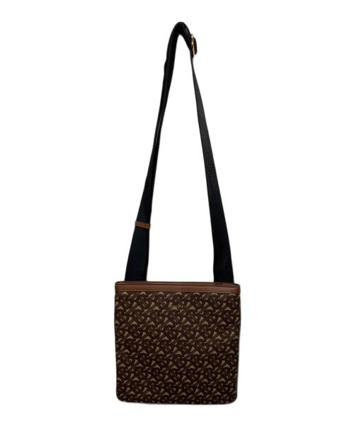 BURBERRY（バーバリー）BURBERRY (バーバリー) TBモノグラム ショルダーバッグ ベージュ×ブラウンの古着・服飾アイテム