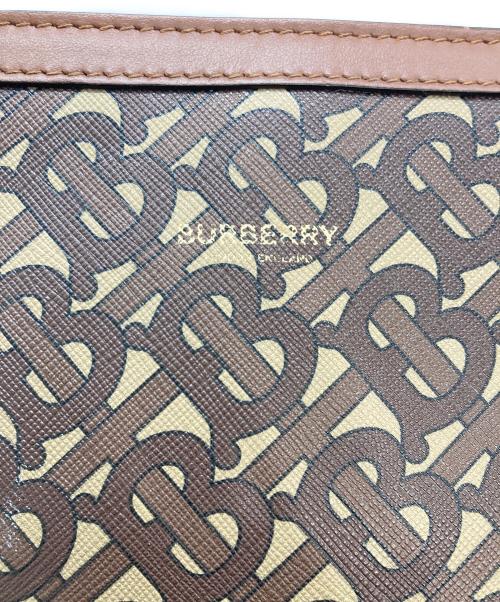 BURBERRY（バーバリー）BURBERRY (バーバリー) TBモノグラム ショルダーバッグ ベージュ×ブラウンの古着・服飾アイテム