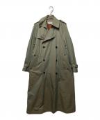 PUBLIC TOKYOパブリックトウキョウ）の古着「ハイクラストレンチコート」｜グリーン