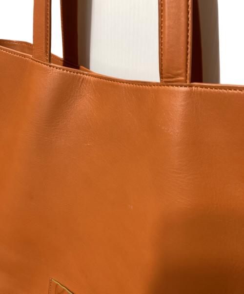 PAUL SMITH（ポールスミス）Paul Smith (ポールスミス) ブランデッドカラーエッジ トートバッグ オレンジの古着・服飾アイテム