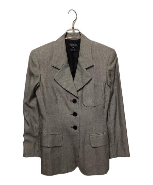 GUCCI（グッチ）GUCCI (グッチ) 3Bジャケット グレー サイズ:40の古着・服飾アイテム