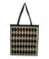 MARNI（マルニ）の古着「千鳥柄ジャガードトートバッグ」｜ブラック×ベージュ
