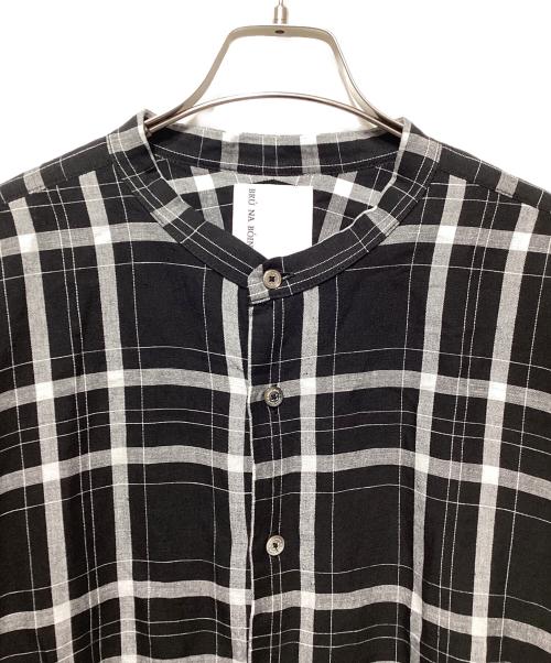 BRU NA BOINNE（ブルーナボイン）BRU NA BOINNE (ブルーナボイン) スナフチェックシャツ ブラック サイズ:Ｌの古着・服飾アイテム
