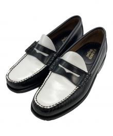 G.H.BASS（ジーエイチバス）の古着「LARSON MOC PENNY LOAFER」｜ブラック×ホワイト
