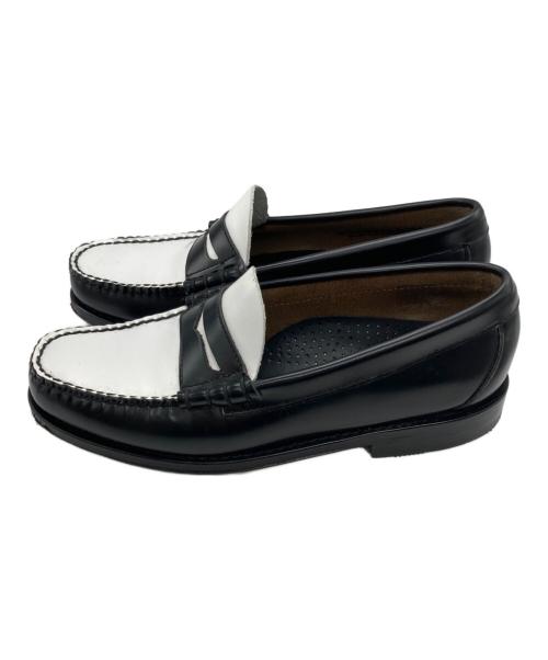 G.H.BASS（ジーエイチバス）G.H.BASS (ジーエイチバス) LARSON MOC PENNY LOAFER ブラック×ホワイト サイズ:6/7/40の古着・服飾アイテム