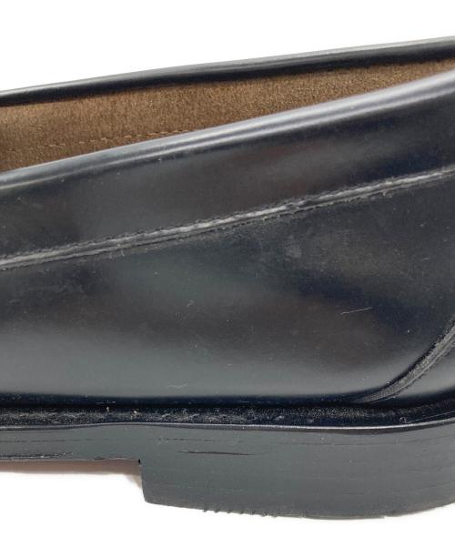 G.H.BASS（ジーエイチバス）G.H.BASS (ジーエイチバス) LARSON MOC PENNY LOAFER ブラック×ホワイト サイズ:6/7/40の古着・服飾アイテム