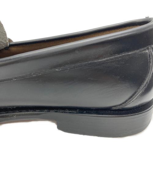 G.H.BASS（ジーエイチバス）G.H.BASS (ジーエイチバス) LARSON MOC PENNY LOAFER ブラック×ホワイト サイズ:6/7/40の古着・服飾アイテム