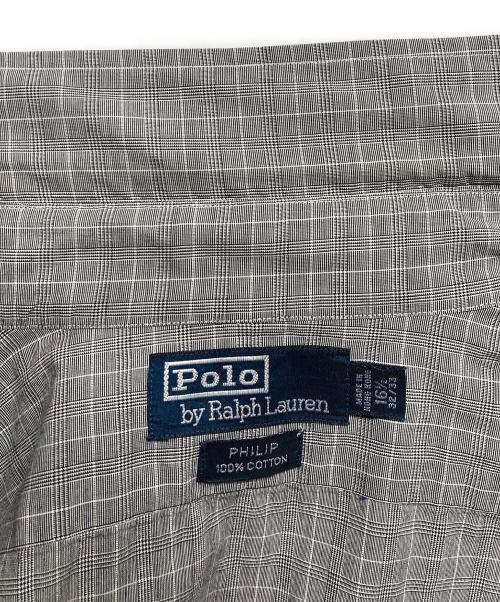 POLO RALPH LAUREN（ポロ・ラルフローレン）POLO RALPH LAUREN (ポロ・ラルフローレン) シャツ グレー サイズ:16　1/2の古着・服飾アイテム