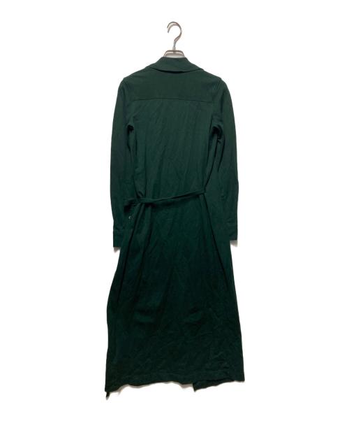LACOSTE（ラコステ）LACOSTE (ラコステ) ポロシャツディテールラップドレス グリーン サイズ:34の古着・服飾アイテム