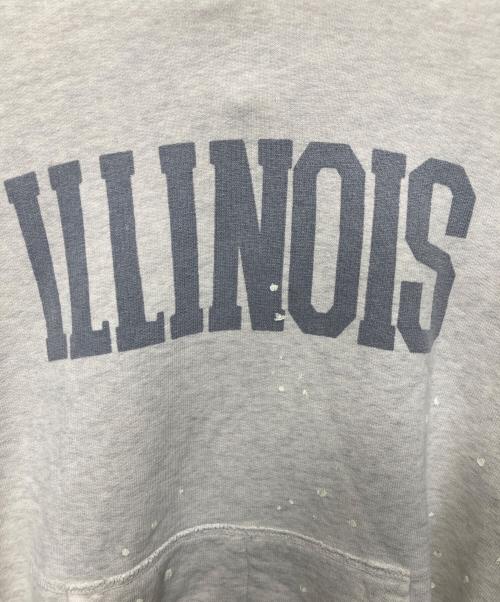 REMI RELIEF（レミレリーフ）REMI RELIEF (レミレリーフ) L'appartement (アパルトモン) プリントパーカー グレー サイズ:Mの古着・服飾アイテム