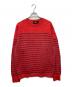 RRL（ダブルアールエル）の古着「コットンボーダーニット」｜レッド